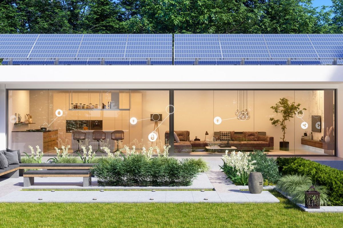 a photo of a smart home