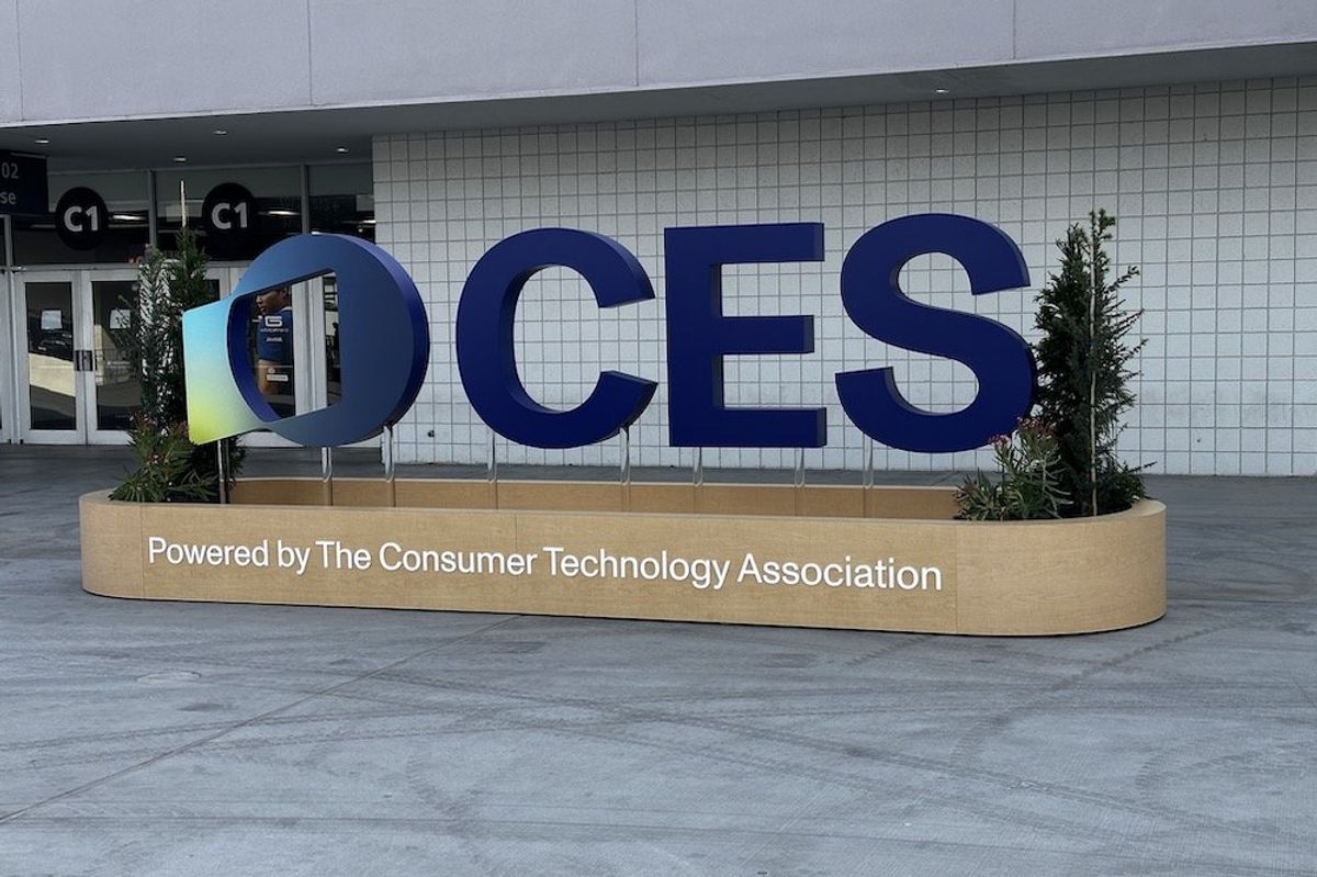 Photo of entrance at LVCC for CES Show 2025