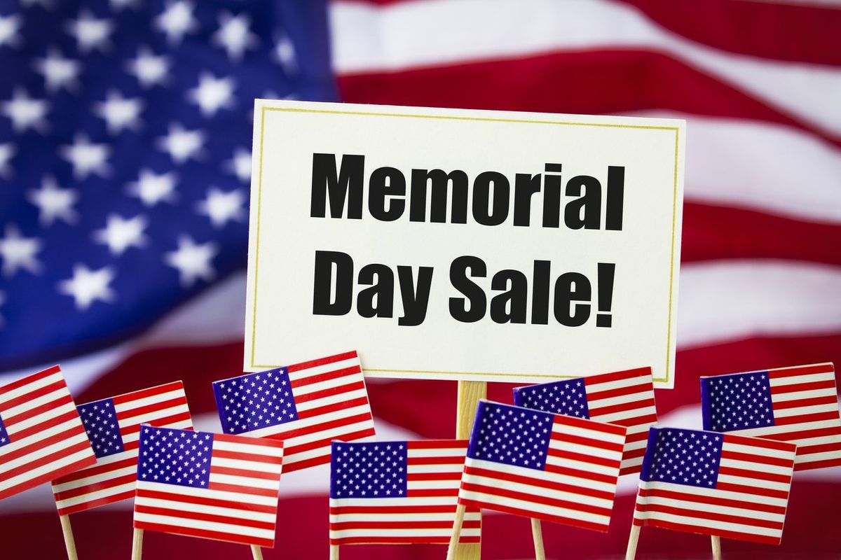 Memorial Day Sale stock photo
