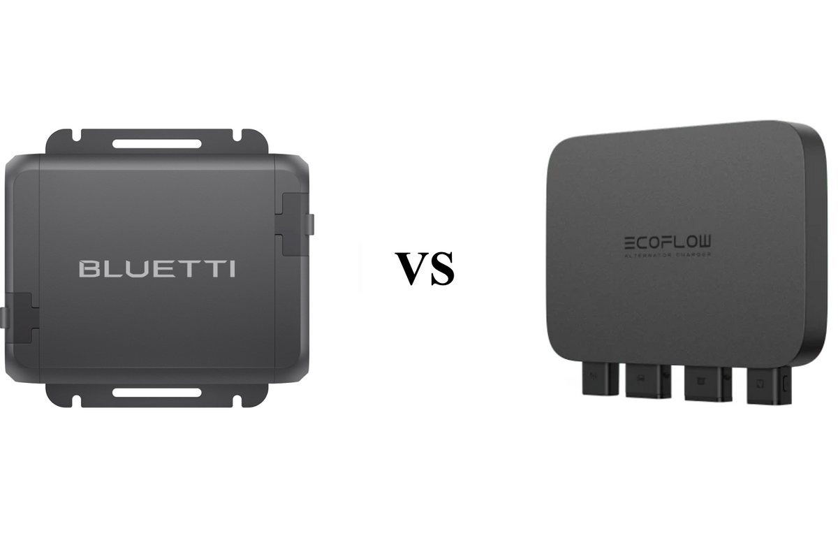 Photo of BLUETTI Charger 1 vs. EcoFlow 800W Alternator Chargers